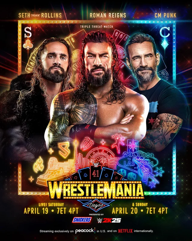 مشاهدة عرض 2025 WWE WrestleMania 41 Night 1 مترجم