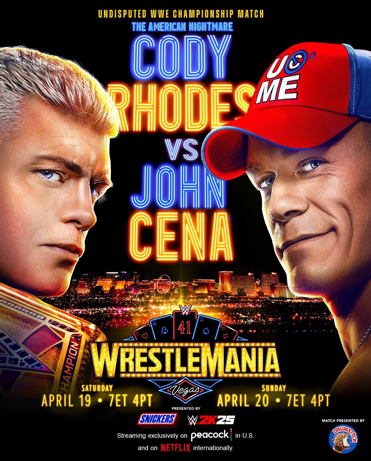 مشاهدة عرض 2025 WWE WrestleMania 41 Night 2 مترجم