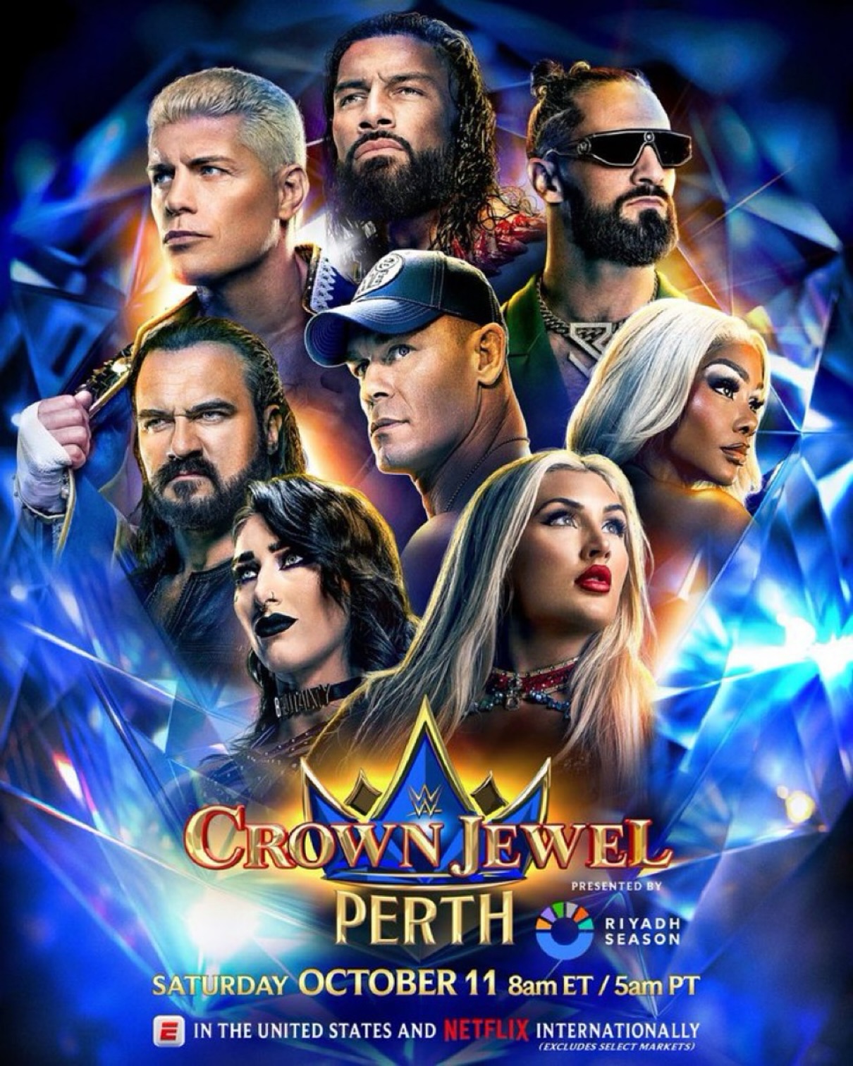 مشاهدة عرض WWE Crown Jewel 2025 مترجم